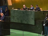 Donald Trump este martes en la sede de la ONU.