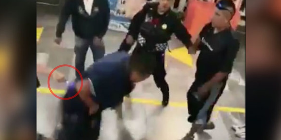 usuaria, Metro, defiende, vagoneros, descargas eléctricas, mujer, defendió, pareja, hombre, vendedores, STC, máquina de toques, estación General Anaya, policía, PBI, observó, agresión, video, CDMX