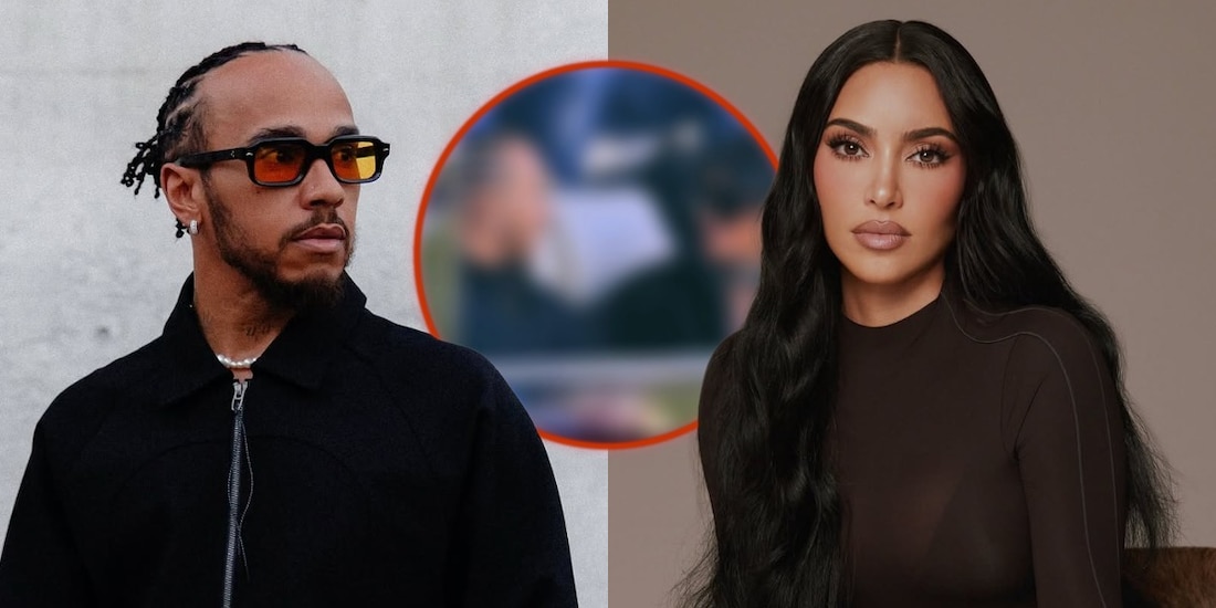 Lewis Hamilton y Kim Kardashian presumen su amor en el Super Bowl 2026