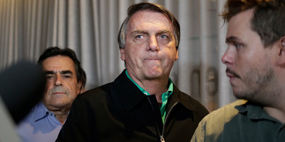 El expresidente brasileño, previo a su conferencia de prensa, ayer.