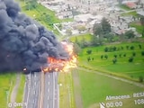 Explosión e incendio en carretera Apizaco-Calpulalpan, en Tlaxcala.