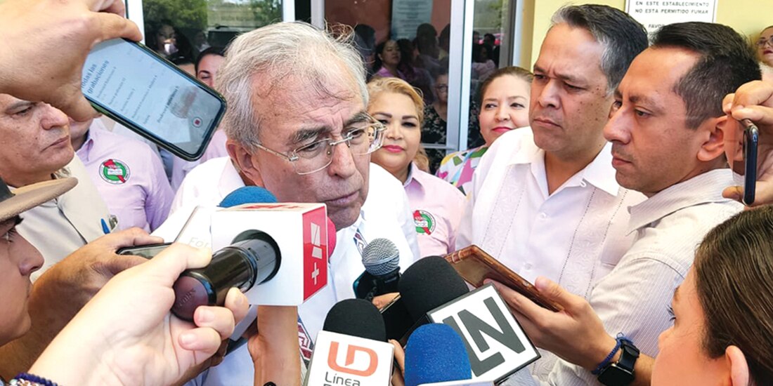 Rubén Rocha, gobernador de Sinaloa, en fotografía de archivo.