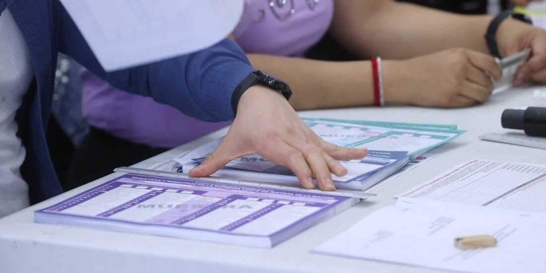 Simulacro electoral para personas con discapacidad, el pasado 6 de mayo en instalaciones del INE.