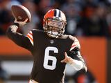 Baker Mayfield, quarterback de los Browns, durante un partido de la NFL.