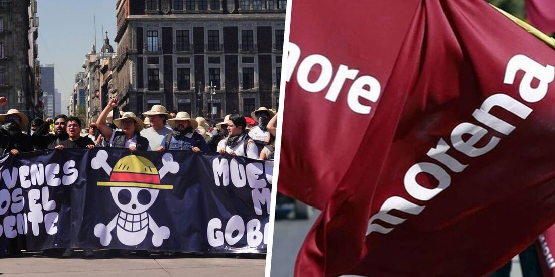 Morena cuestiona legitimidad de marcha "Generación Z" y acusa que "PRIAN y derecha tradicional" estuvo detrás de ella.