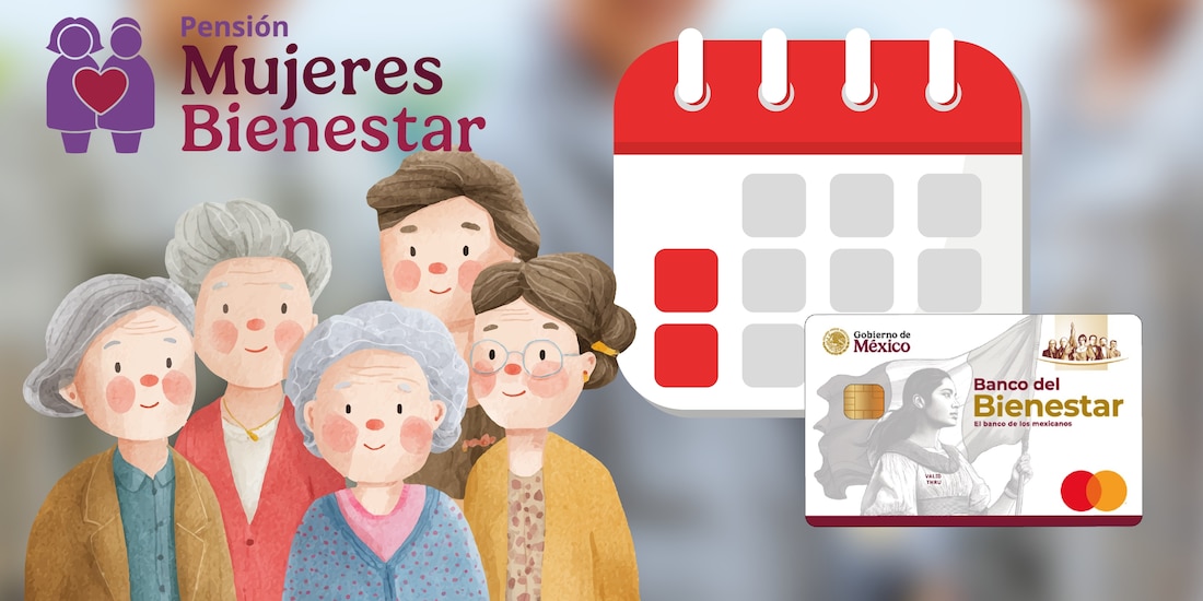 Calendario de pagos Pensión Mujeres Bienestar
