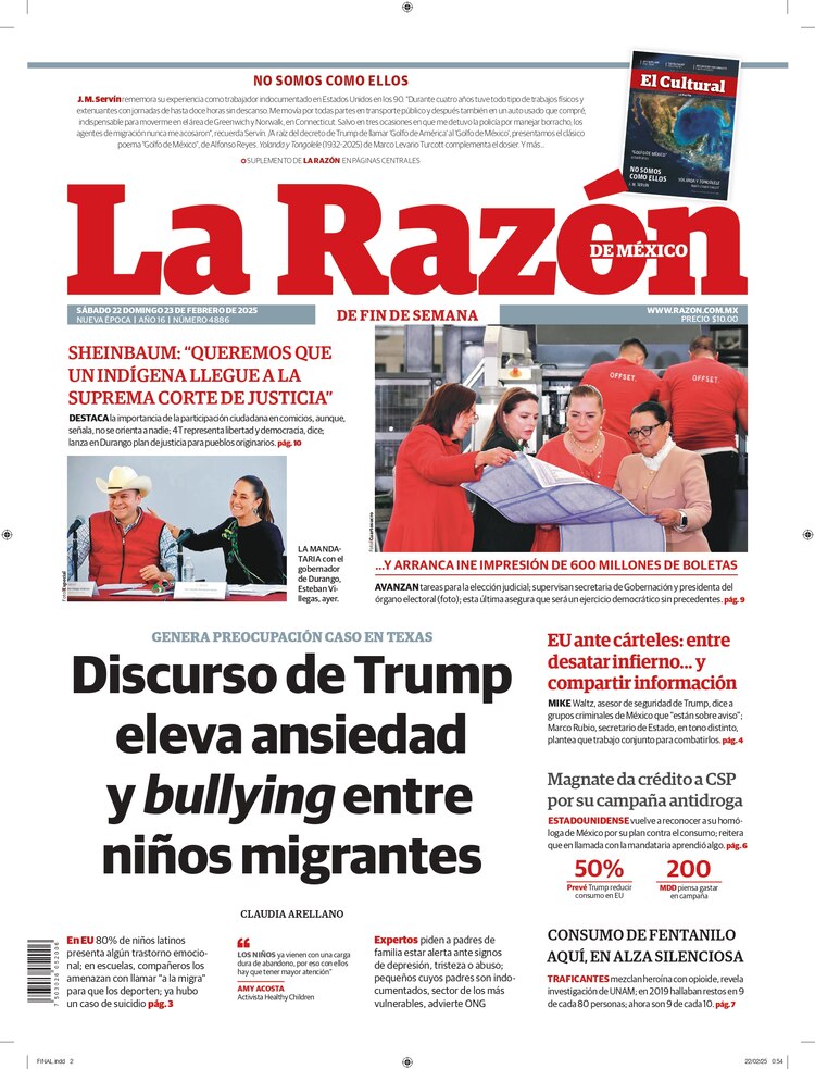 Versión Impresa, 22 Febrero 2025