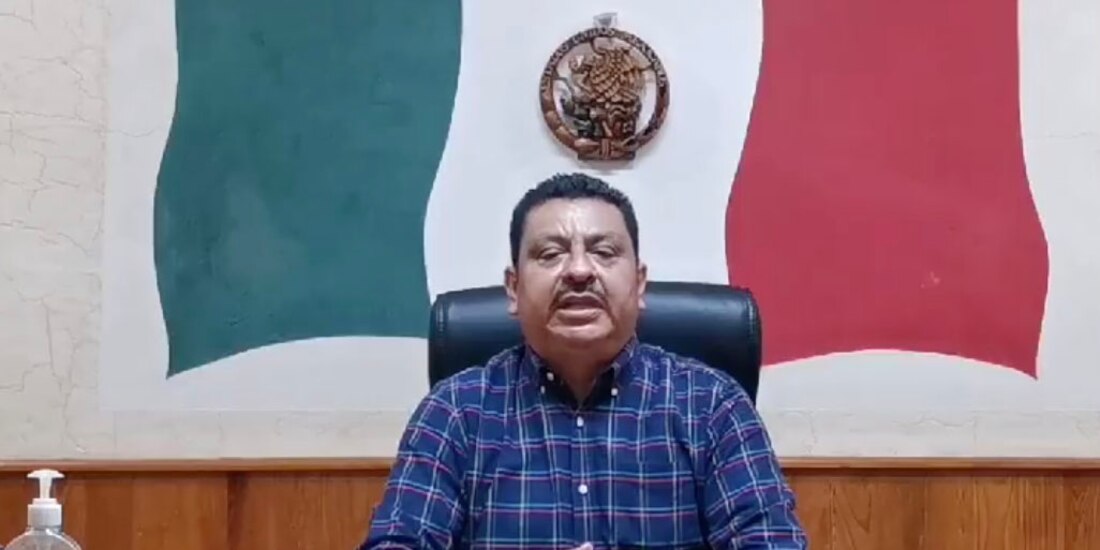 El edil Juan Manuel Rodríguez durante un mensaje a la población, en septiembre pasado.