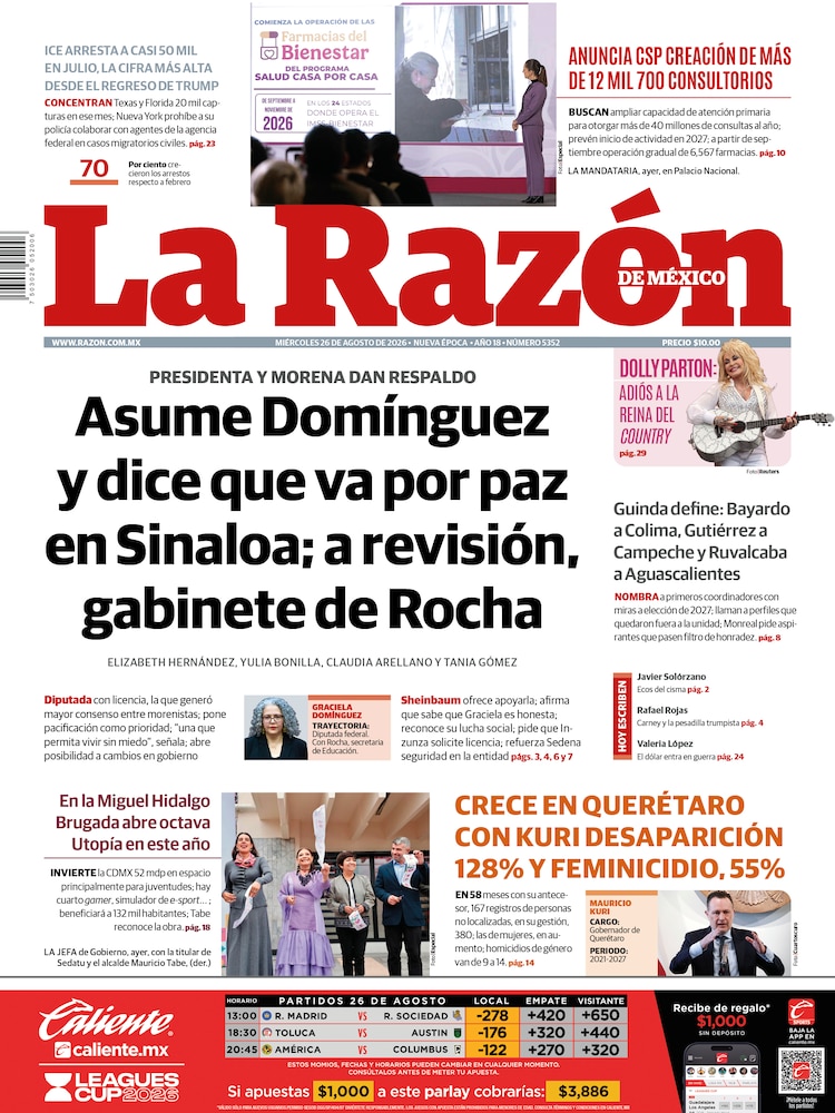 La Razón 26 Agosto 2026