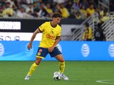 Igor Lichnovsky durante un partido del América en la Leagues Cup.
