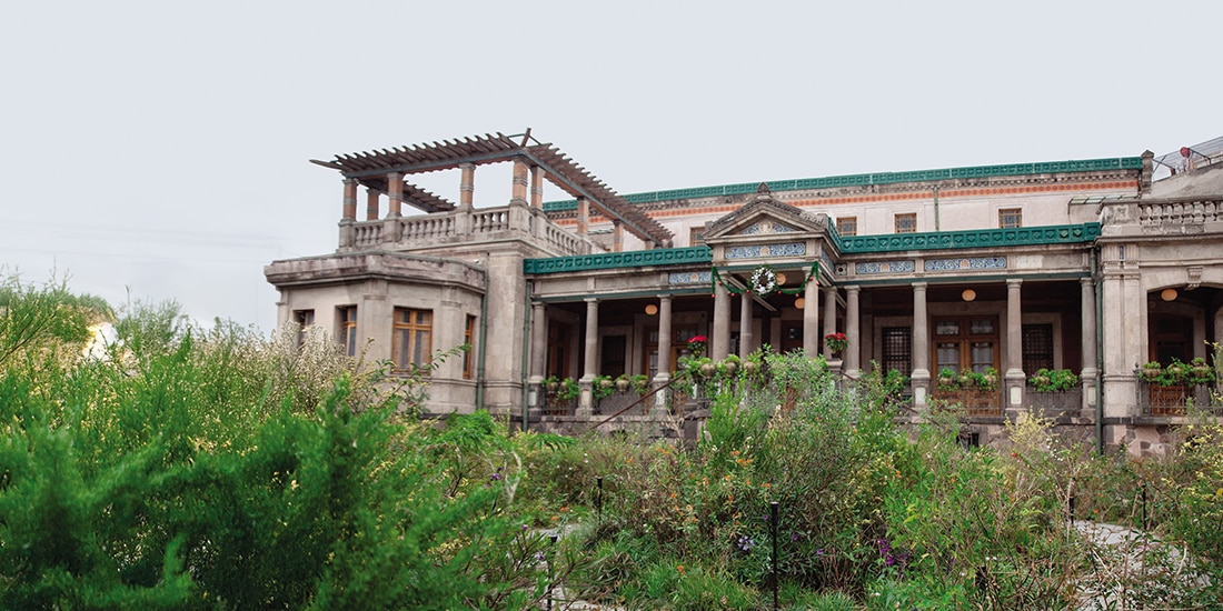 Casa Rivas Mercado, ayer tras la inauguración del Jardín de Antonieta.