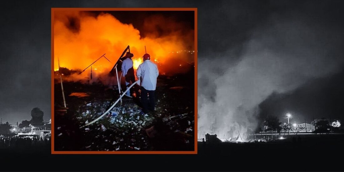 Así fue la explosión en Isla, Veracruz.