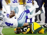 Dak Prescott, quarterback de Dallas, durante el juego de la Semana 6 de la NFL contra los Packers.