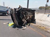 La Guardia Nacional informó que debido a un accidente registrado en el kilómetro 207+025 de la autopista México-Querétaro, había un cierre parcial y el avance vehicular era lento