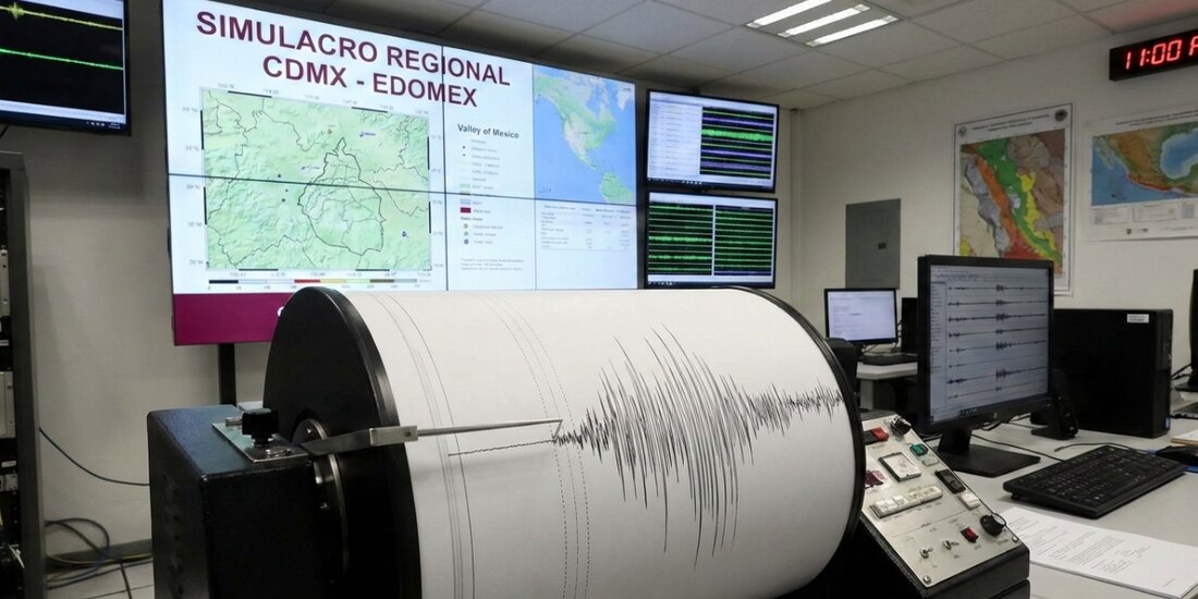 Suena la alerta sísmica por simulacro regional