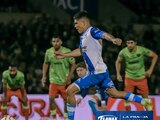 Martín Barragán anotó de penalti el primer gol del Puebla contra FC Juárez.