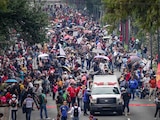 Movilización de la CNTE en Tlalpan, el 9 de junio de 2026.