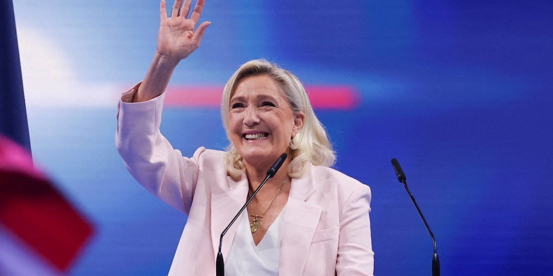 Marine Le Pen promete restablecer el orden y seguridad en Francia.