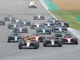 Los pilotos en el inició del Gran Premio de Gran Bretaña de F1 en Silverstone en 2023
