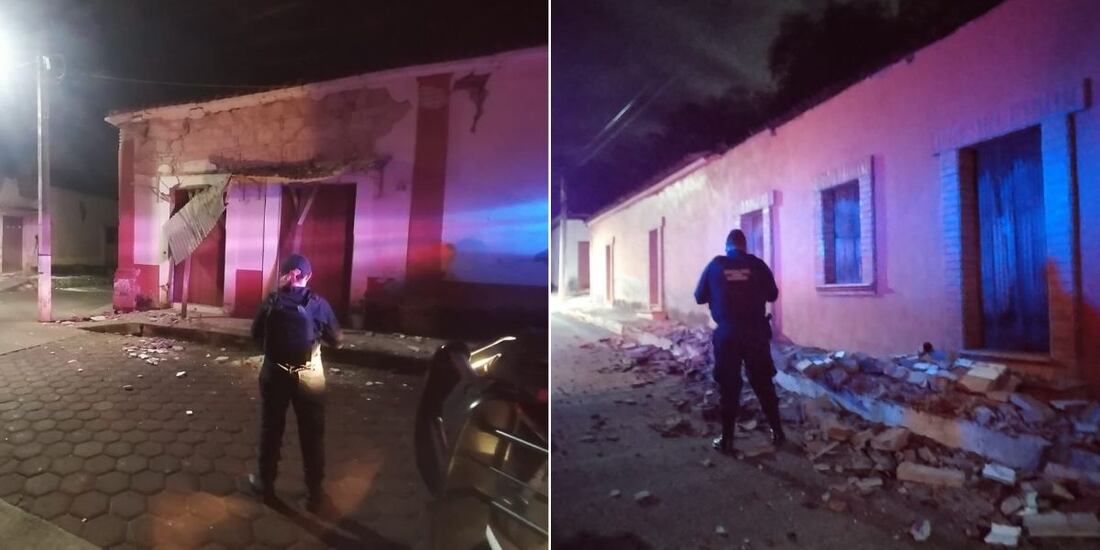 Alcalde de Chinicuila, Michoacán, informa daños por sismo magnitud 6.1.
