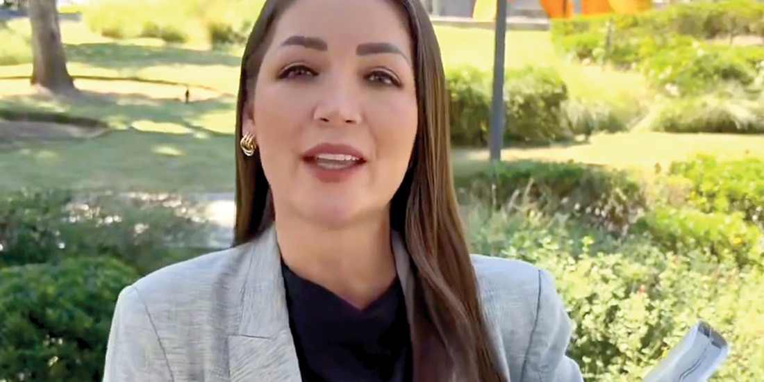 La senadora con licencia del PVEM, ayer.
