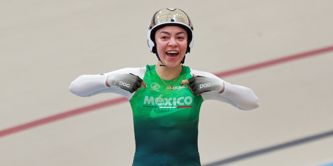 Yareli Acevedo conquistó el oro en la prueba de carrera por puntos en el Mundial de ciclismo de pista en Chile.