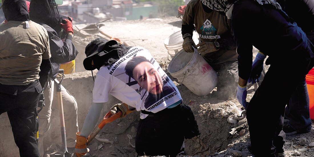 Jornada de búsqueda, ayer, en el Cerro del Guerrero, en la alcaldía GAM.