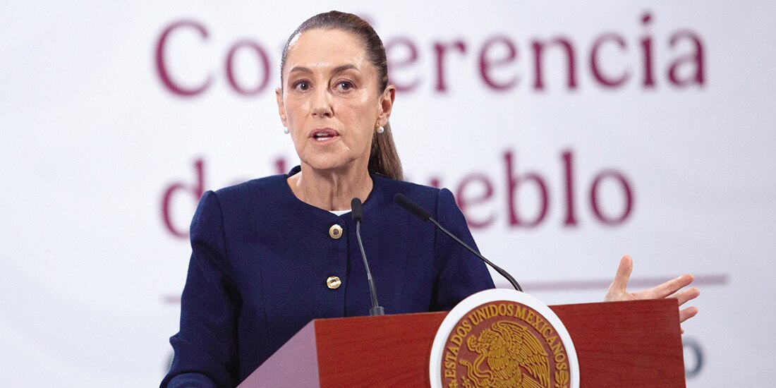 Claudia Sheinbaum, Jefa del Ejecutivo, ayer al explicar el plan de apoyo a damnificados.