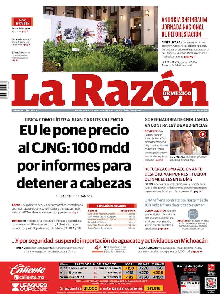 La Razón 06 Agosto 2026