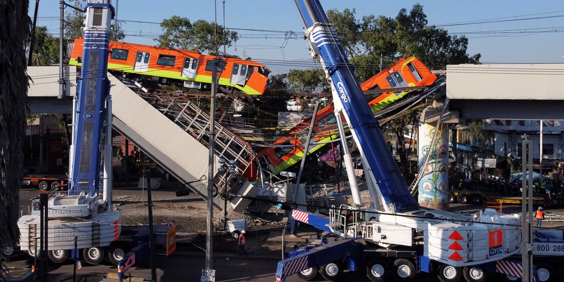 Desplome de la línea 12 del Metro