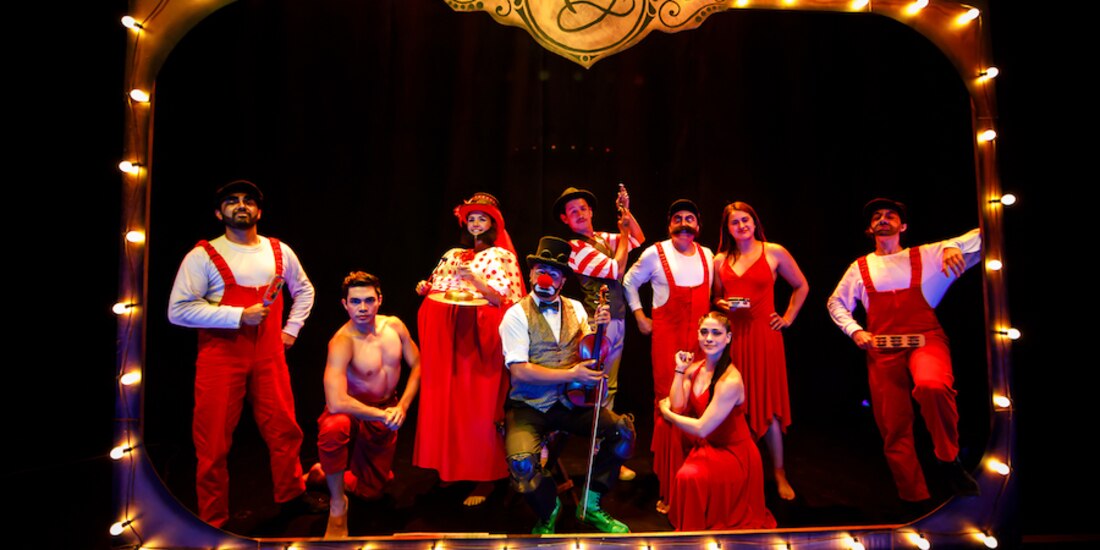 El elenco de Biografía pintada en un circo, en una fotografía de archivo.