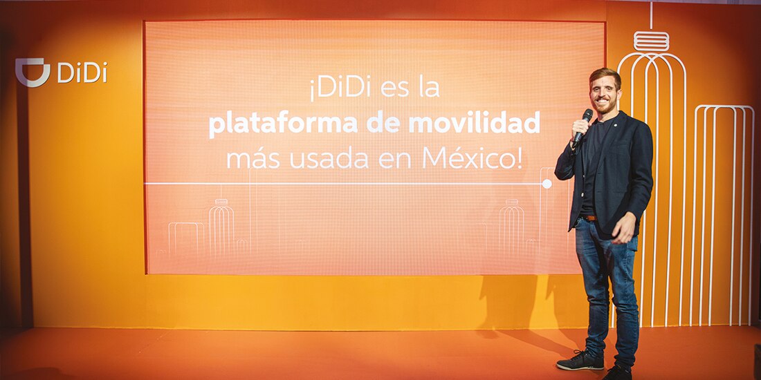 Richard Farr, director general de DiDi, en conferencia.