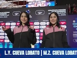 Lía y Mia Cueva se colgaron la medalla de bronce en la Copa del Mundo de Clavados.