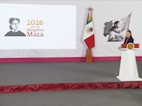 La Presidenta de México este lunes en conferencia de prensa.