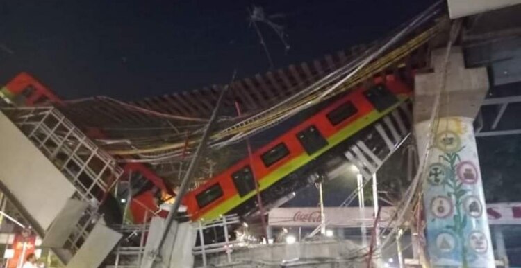 Se desploma Metro al caer tramo de línea 12.