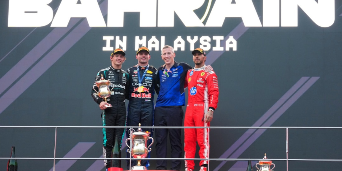 Max Verstappen se llevó la victoria en Baréin.