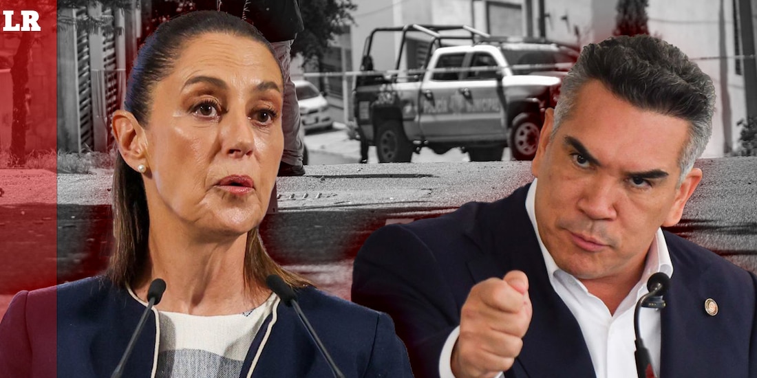 Claudia Sheinbaum, Presidenta de México, y el dirigente nacional del PRI, Alejandro Moreno.