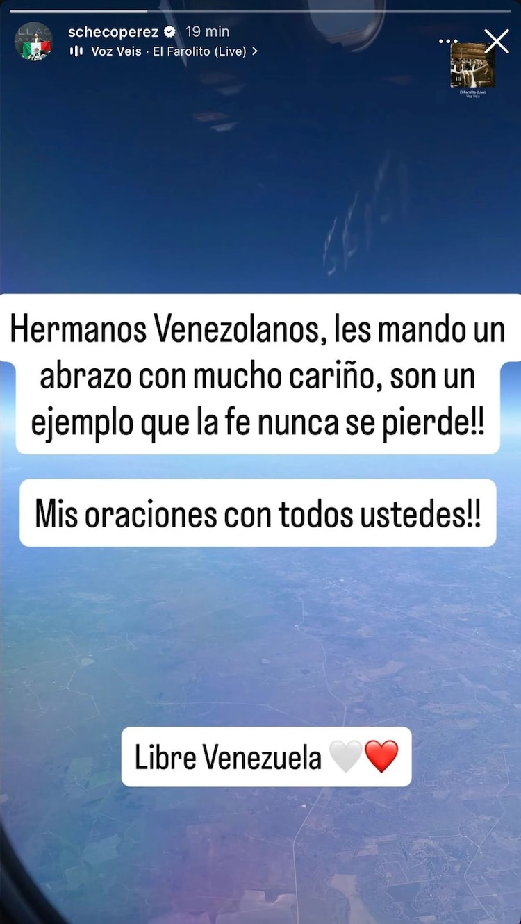 El mensaje de Checo Pérez para la gente de Venezuela.