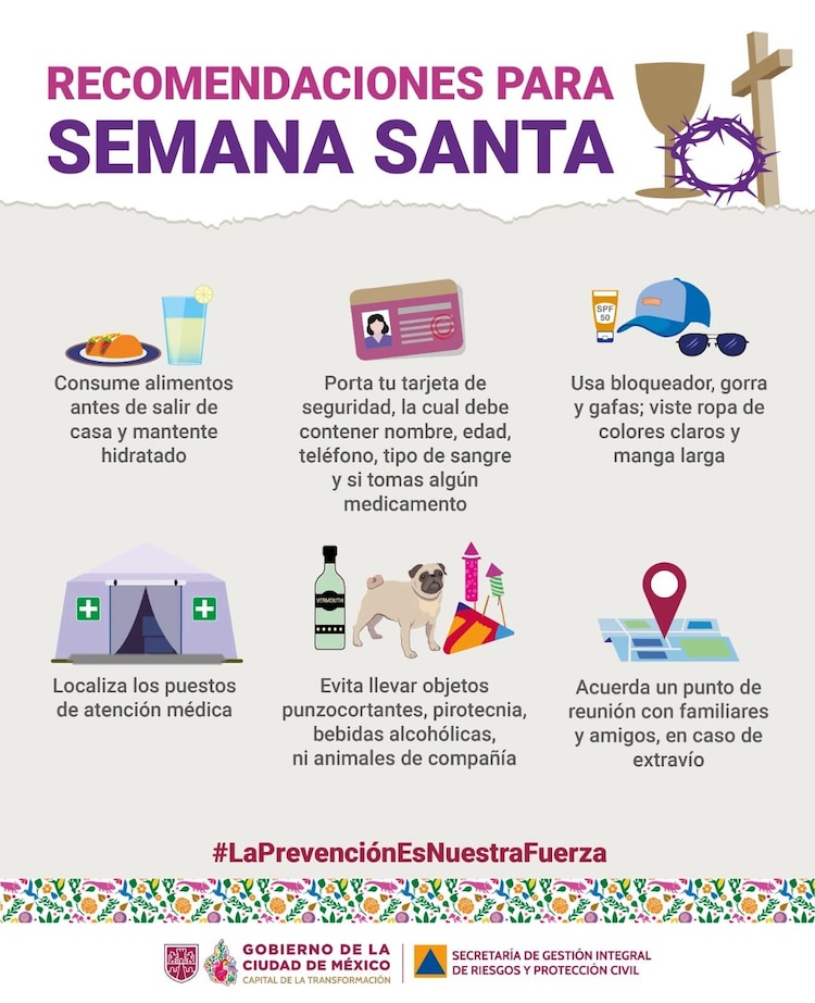 Recomendaciones para Semana Santa