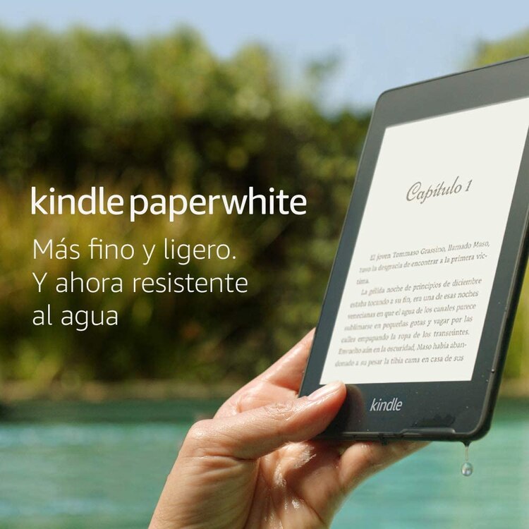 Quizás uno de los modelos más reconocidos en este terreno es el de Amazon, cuyo formato posibilita la lectura en zonas abiertas