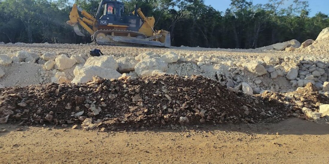 Avances el tramo 5 norte de la obra, el pasado domingo.