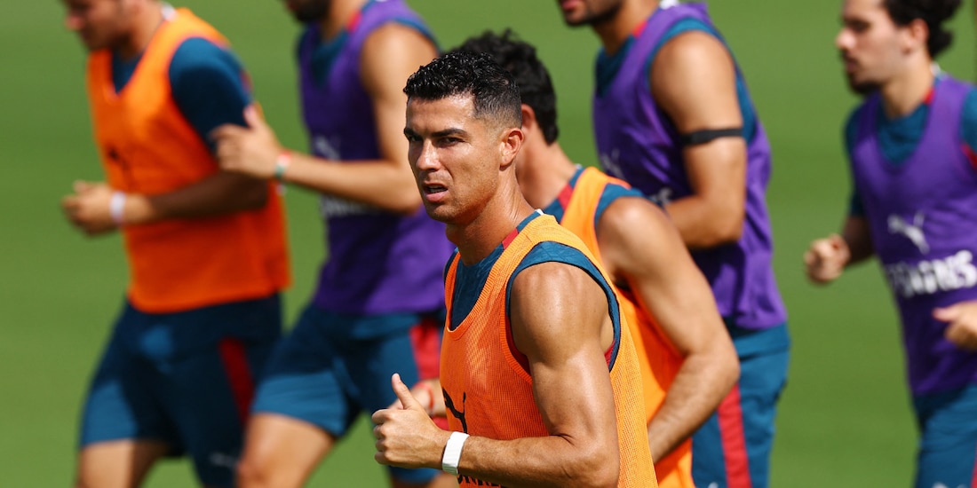 Cristiano Ronaldo compartió una reveladora imagen con sus compañeros de la selección de Portugal.