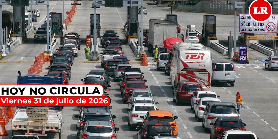 Revisa cómo aplica el Hoy No Circula este viernes 31 de julio de 2026 en la Zona Metropolitana del Valle de México.