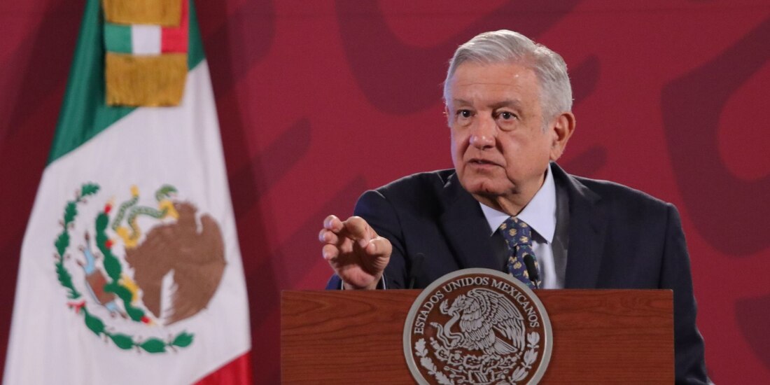 El presidente de México, Andrés Manuel López Obrador en conferencia de prensa.