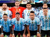 Jugadores de la Selección Argentina.