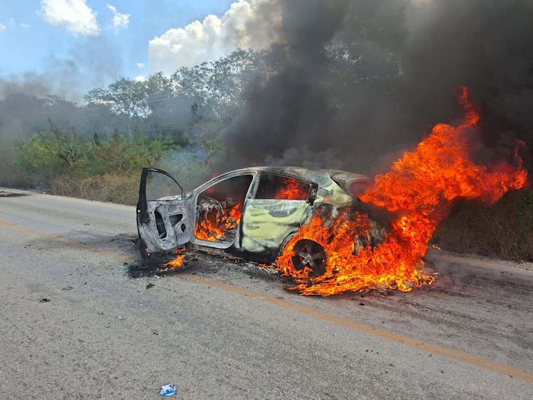 Aspecto de los bloqueos registrados el fin de semana.