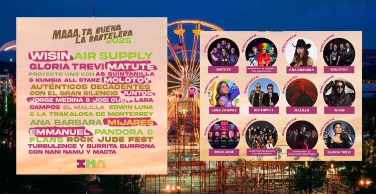 Cartelera de la Feria Xmatkuil 2025