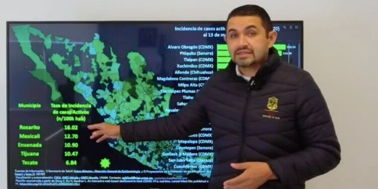 El secretario de Salud de Baja California, Alonso Pérez Rico.