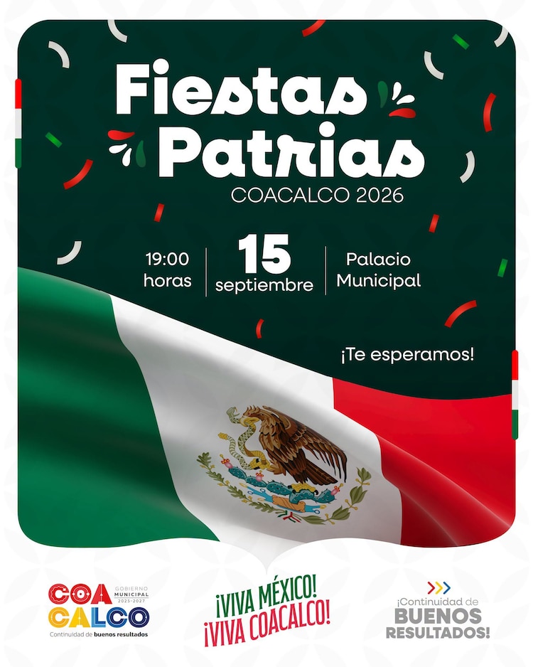 La explanada del Palacio Municipal vibrará con lo mejor del regional mexicano este martes 15 de septiembre, con motivo de las Fiestas Patrias.