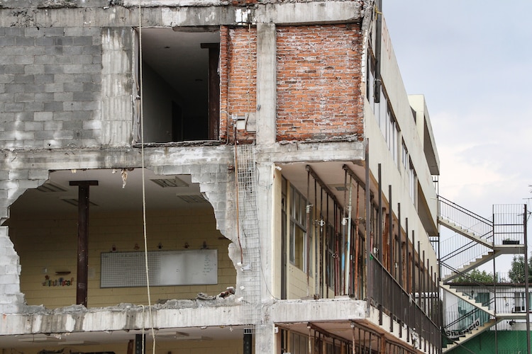 El Colegio Enrique Rébsamen luego de que fueran removidos los escombros, en imagen de archivo.